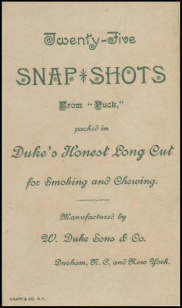 N128 Duke Tobacco Snapshots from Puck
